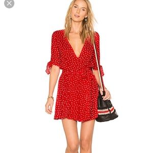 Faithfull the Brand Mini Wrap Dress Size 6